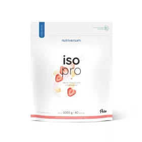   Nutriversum Iso Pro fehérjepor 1000 g fehércsokoládé-eper