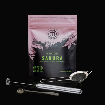 Modern matcha szett - Sakura 50g