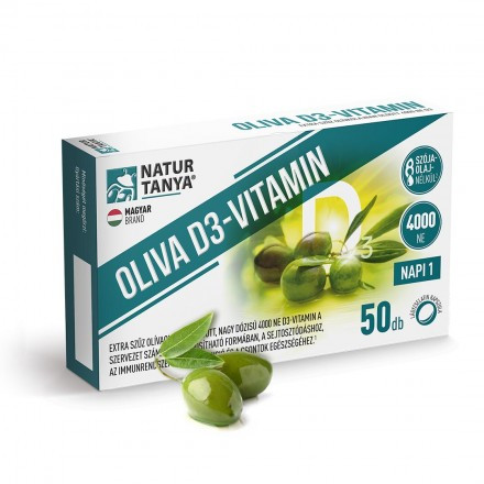 Natur Tanya OLIVA D3-vitamin  4000 NE- 50db